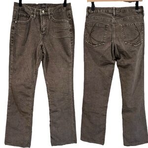 JAG Women's Corduroy Pants Gray Brown‎ Taupe Mid-rise Western Bootcut Size 6